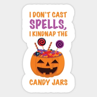 Halloween Candy Jars Sticker